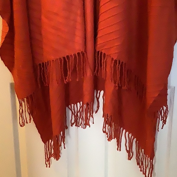 Ashley Stewart Open Front Shawl with Fringes - Picture 4 of 11